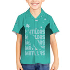 Australia Soccer Matildas Custom Hawaiian Shirt Turquoise Basic Gradient