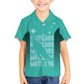 Australia Soccer Matildas Custom Kid Hawaiian Shirt Turquoise Basic Gradient