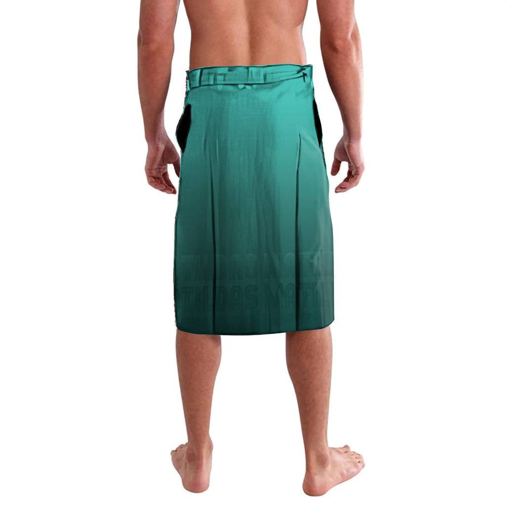 Australia Soccer Matildas Custom Lavalava Turquoise Basic Gradient