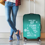 Australia Soccer Matildas Custom Luggage Cover Turquoise Basic Gradient