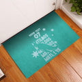 Australia Soccer Matildas Custom Rubber Doormat Turquoise Basic Gradient