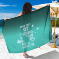 Australia Soccer Matildas Custom Sarong Turquoise Basic Gradient