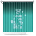 Australia Soccer Matildas Custom Shower Curtain Turquoise Basic Gradient
