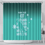Australia Soccer Matildas Custom Shower Curtain Turquoise Basic Gradient