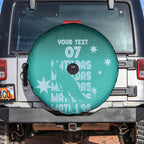 Australia Soccer Matildas Custom Spare Tire Cover Turquoise Basic Gradient