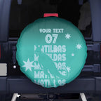 Australia Soccer Matildas Custom Spare Tire Cover Turquoise Basic Gradient