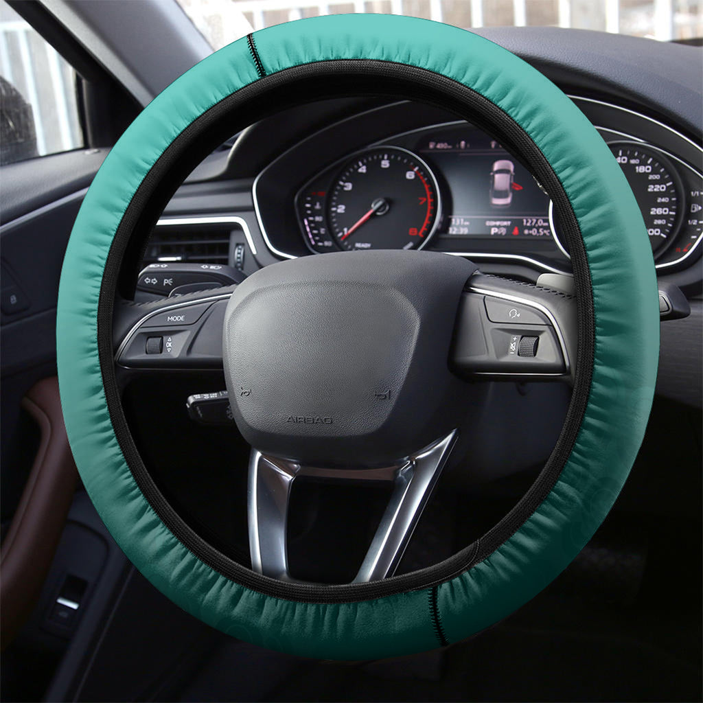 Australia Soccer Matildas Custom Steering Wheel Cover Turquoise Basic Gradient