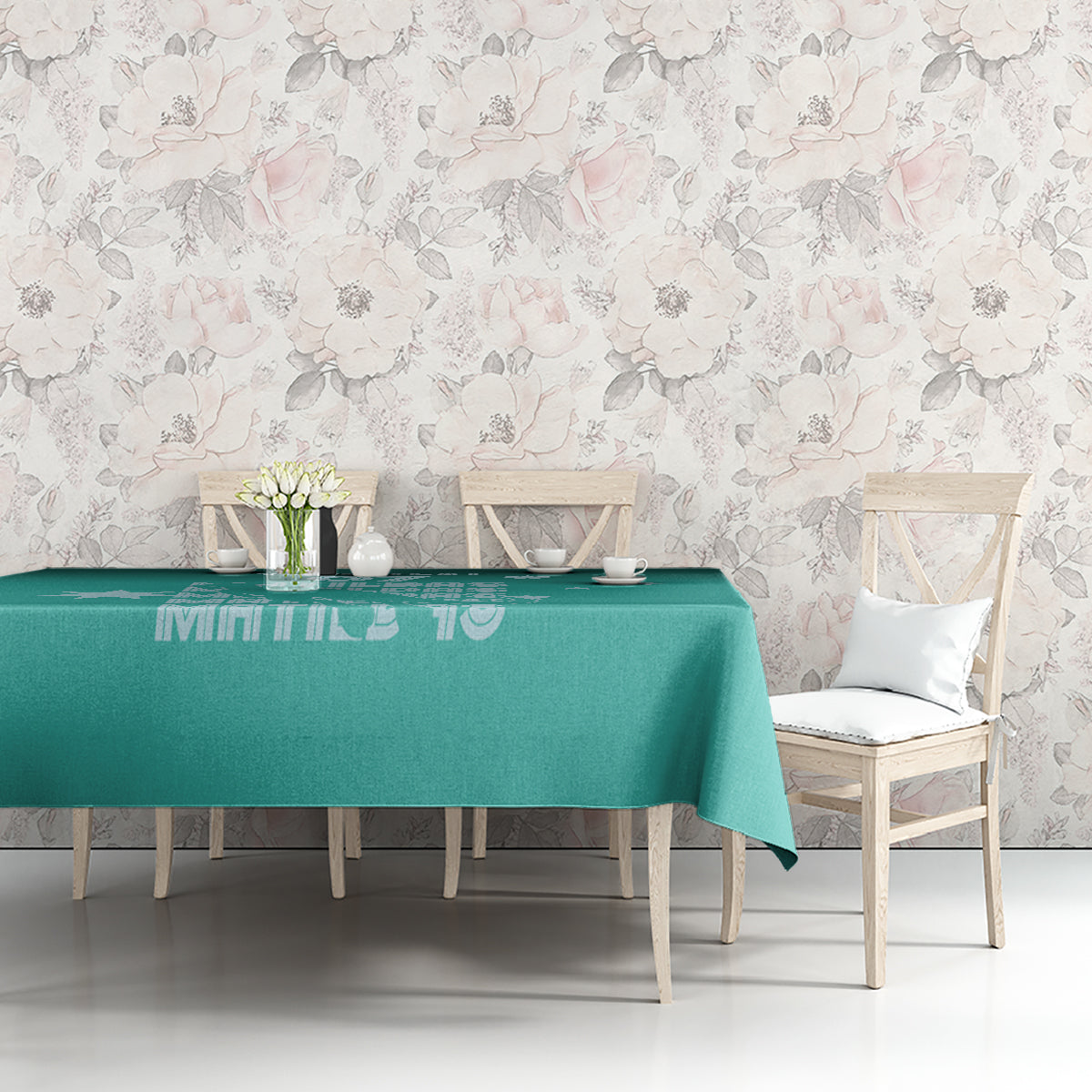 Australia Soccer Matildas Custom Tablecloth Turquoise Basic Gradient