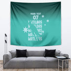 Australia Soccer Matildas Custom Tapestry Turquoise Basic Gradient