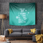 Australia Soccer Matildas Custom Tapestry Turquoise Basic Gradient