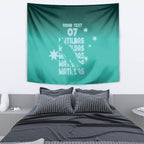 Australia Soccer Matildas Custom Tapestry Turquoise Basic Gradient