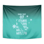 Australia Soccer Matildas Custom Tapestry Turquoise Basic Gradient