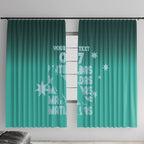 Australia Soccer Matildas Custom Window Curtain Turquoise Basic Gradient
