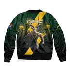 Personalised South Africa Rugby Bomber Jacket Proud Bokke We Are Champions