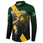 Personalised South Africa Rugby Button Sweatshirt Proud Bokke We Are Champions