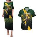 Personalised South Africa Rugby Couples Matching Puletasi and Hawaiian Shirt Proud Bokke We Are Champions