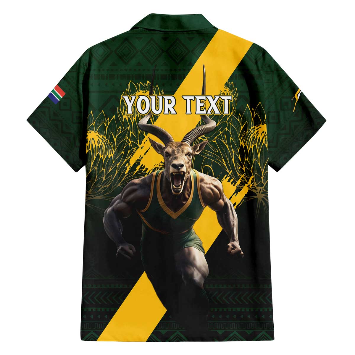 Personalised South Africa Rugby Family Matching Puletasi and Hawaiian Shirt Proud Bokke We Are Champions