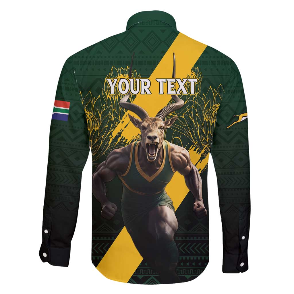 Personalised South Africa Rugby Family Matching Tank Maxi Dress and Hawaiian Shirt Proud Bokke We Are Champions