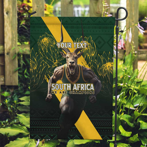 Personalised South Africa Rugby Garden Flag Proud Bokke We Are Champions