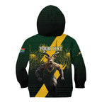 Personalised South Africa Rugby Kid Hoodie Proud Bokke We Are Champions