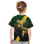 Personalised South Africa Rugby Kid T Shirt Proud Bokke We Are Champions