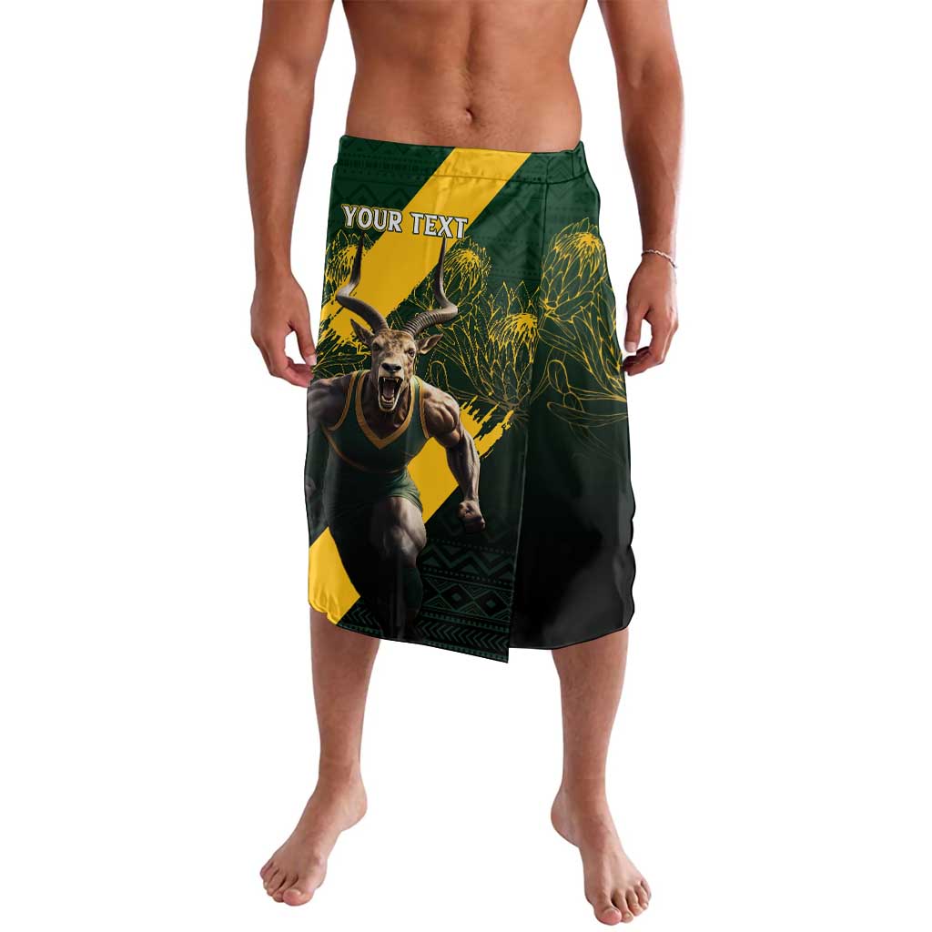 Personalised South Africa Rugby Lavalava Proud Bokke We Are Champions
