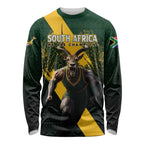 Personalised South Africa Rugby Long Sleeve Shirt Proud Bokke We Are Champions