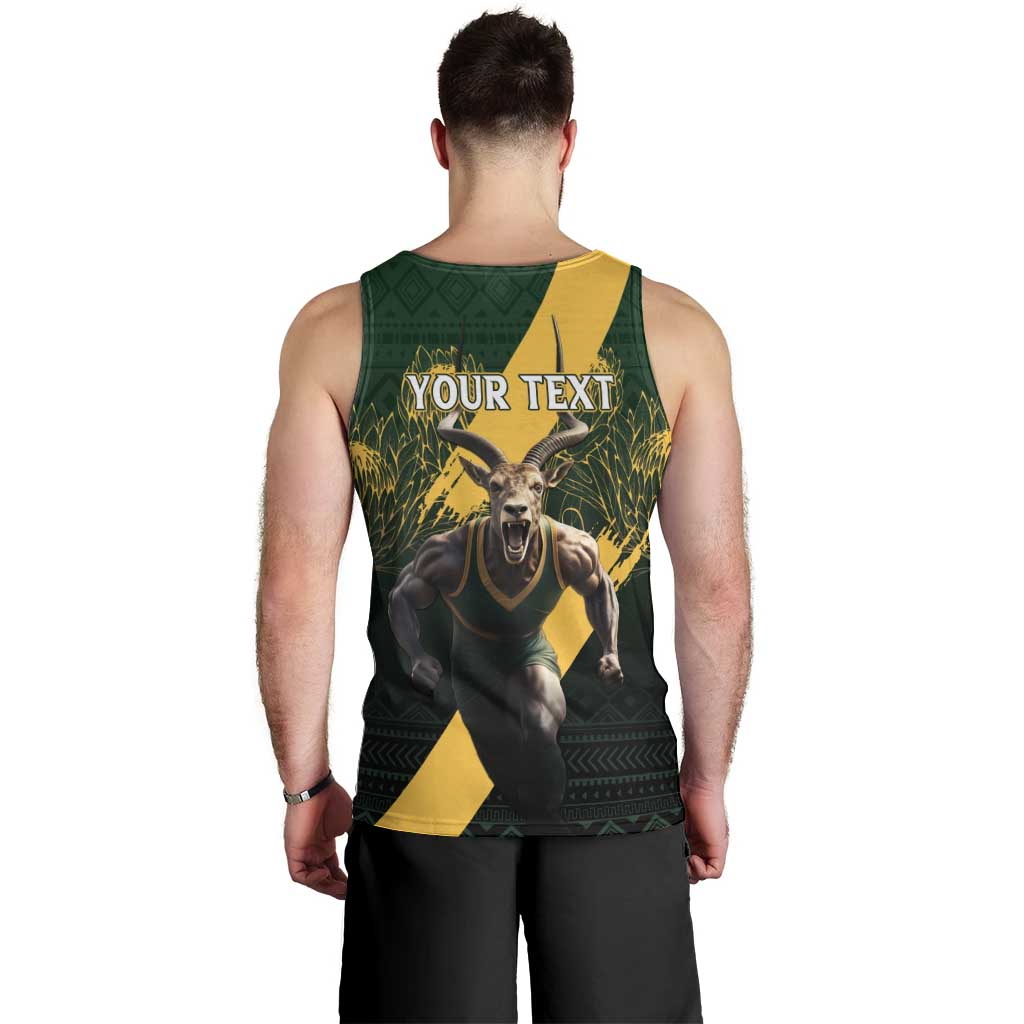 Personalised South Africa Rugby Men Tank Top Proud Bokke We Are Champions
