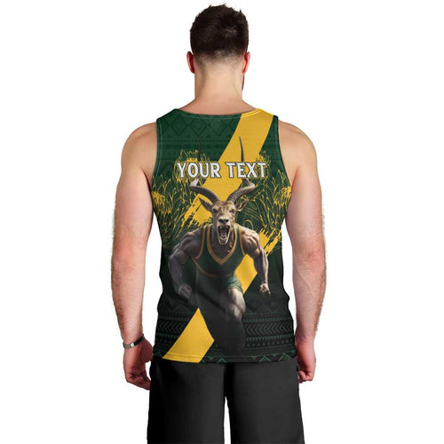 Personalised South Africa Rugby Men Tank Top Proud Bokke We Are Champions