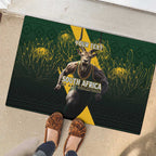 Personalised South Africa Rugby Rubber Doormat Proud Bokke We Are Champions