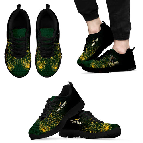 Personalised South Africa Rugby Sneakers Proud Bokke We Are Champions