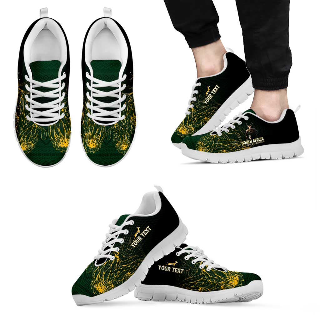 Personalised South Africa Rugby Sneakers Proud Bokke We Are Champions