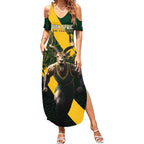 Personalised South Africa Rugby Summer Maxi Dress Proud Bokke We Are Champions