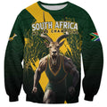 Personalised South Africa Rugby Sweatshirt Proud Bokke We Are Champions