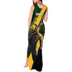 Personalised South Africa Rugby Tank Maxi Dress Proud Bokke We Are Champions