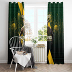 Personalised South Africa Rugby Window Curtain Proud Bokke We Are Champions
