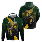 Personalised South Africa Rugby Zip Hoodie Proud Bokke We Are Champions