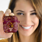 Brisbane Rugby NRL Custom Indigenous AirPods Case The Mighty Broncos - Aussie Hoodie