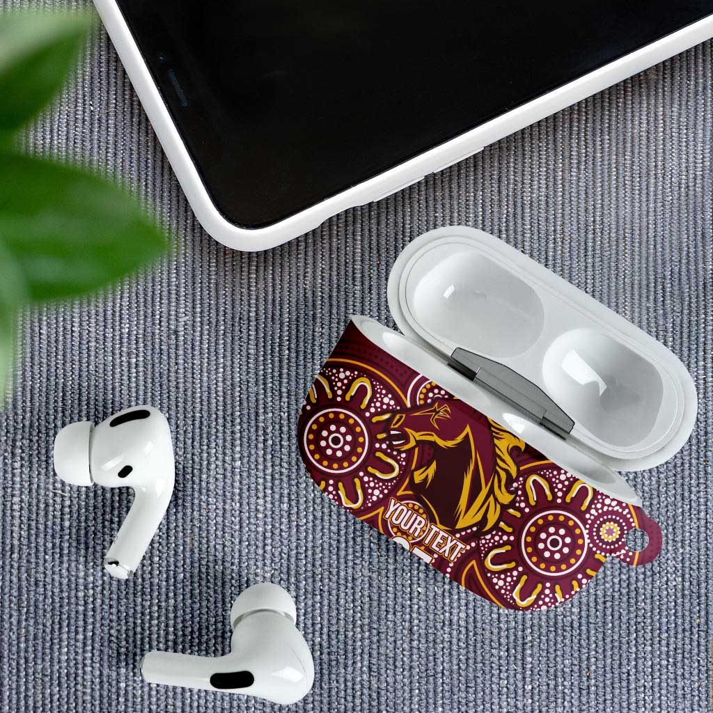 Brisbane Rugby NRL Custom Indigenous AirPods Case The Mighty Broncos - Aussie Hoodie