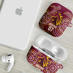 Brisbane Rugby NRL Custom Indigenous AirPods Case The Mighty Broncos - Aussie Hoodie