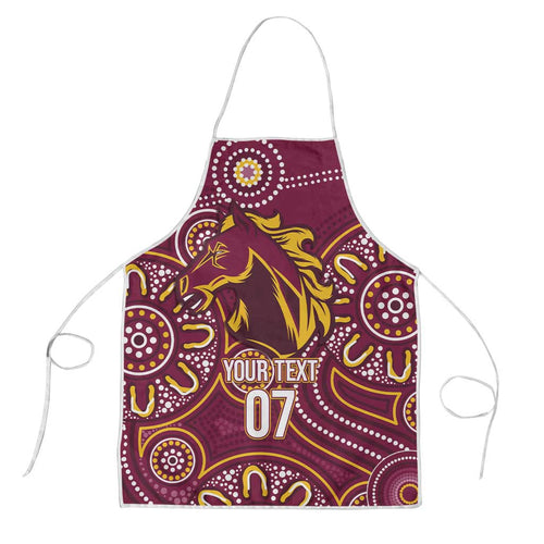 Brisbane Rugby NRL Custom Indigenous Apron The Mighty Broncos - Aussie Hoodie