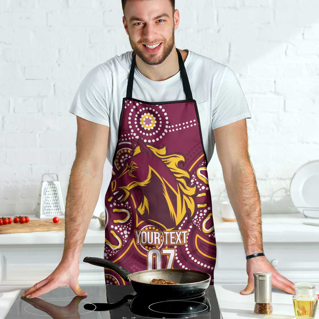 Brisbane Rugby NRL Custom Indigenous Apron The Mighty Broncos - Aussie Hoodie
