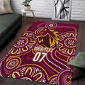 Brisbane Rugby NRL Custom Indigenous Area Rug The Mighty Broncos - Aussie Hoodie