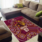 Brisbane Rugby NRL Custom Indigenous Area Rug The Mighty Broncos - Aussie Hoodie