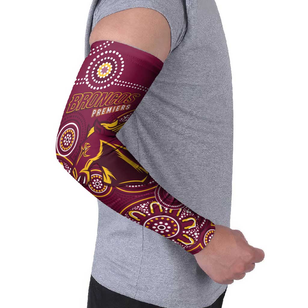 Brisbane Rugby NRL Custom Indigenous Arm Sleeves The Mighty Broncos - Aussie Hoodie