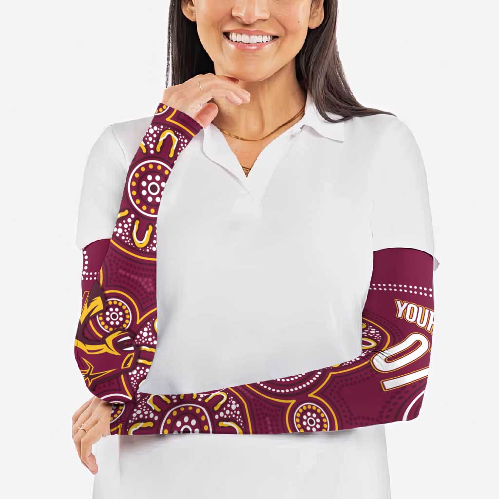 Brisbane Rugby NRL Custom Indigenous Arm Sleeves The Mighty Broncos - Aussie Hoodie