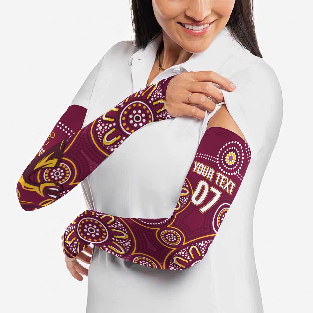 Brisbane Rugby NRL Custom Indigenous Arm Sleeves The Mighty Broncos - Aussie Hoodie