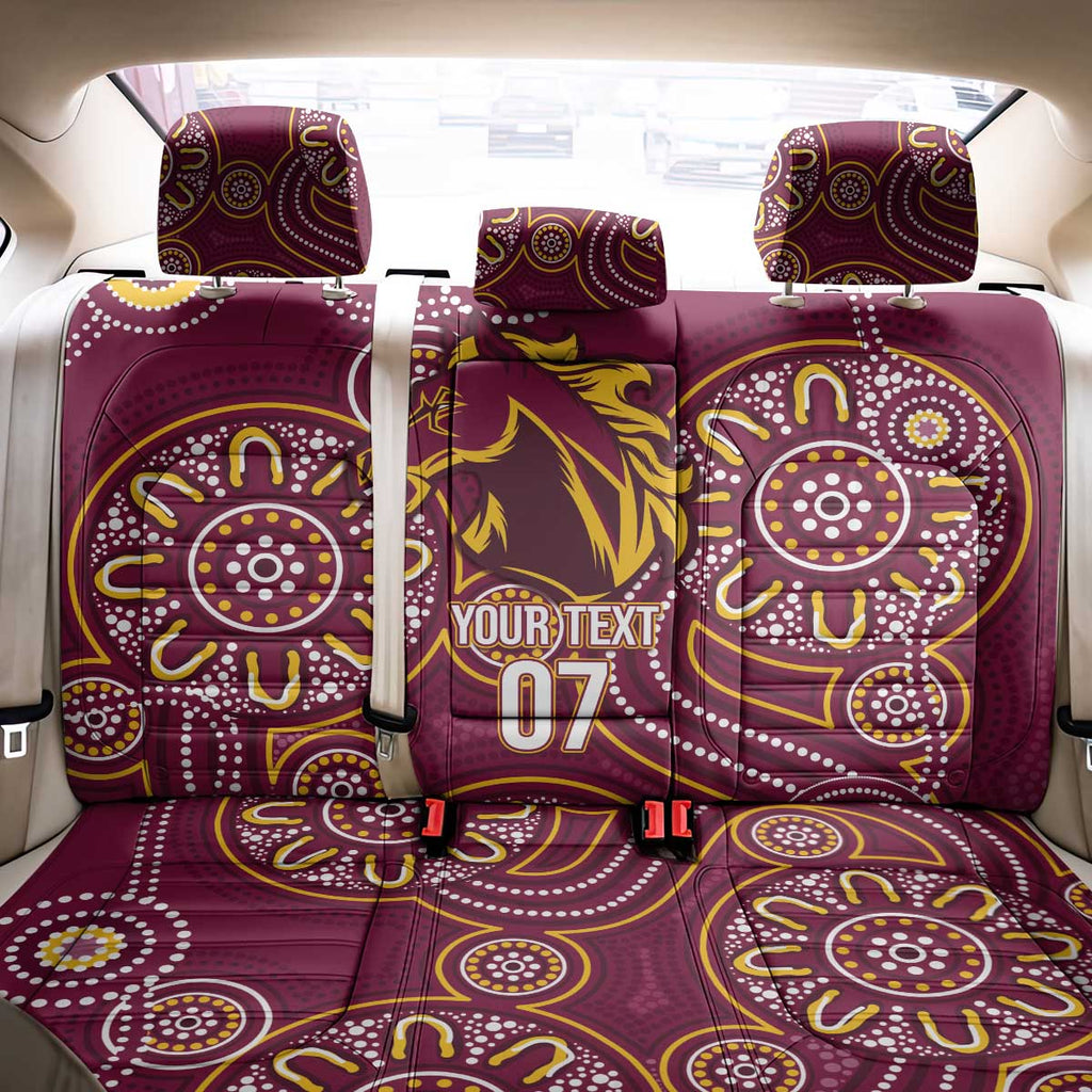 Brisbane Rugby NRL Custom Indigenous Back Car Seat Cover The Mighty Broncos - Aussie Hoodie