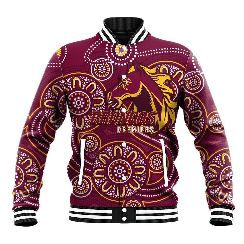 Brisbane Rugby NRL Custom Indigenous Baseball Jacket The Mighty Broncos - Aussie Hoodie