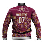 Brisbane Rugby NRL Custom Indigenous Baseball Jacket The Mighty Broncos - Aussie Hoodie